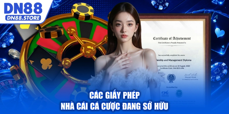Các giấy phép nhà cái cá cược đang sở hữu