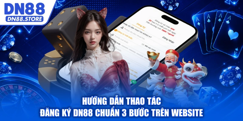 Hướng dẫn thao tác đăng ký DN88 chuẩn 3 bước trên website